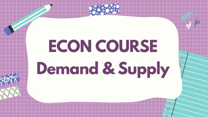[優惠組合] ECON奪星筆記及Demand & Supply課程